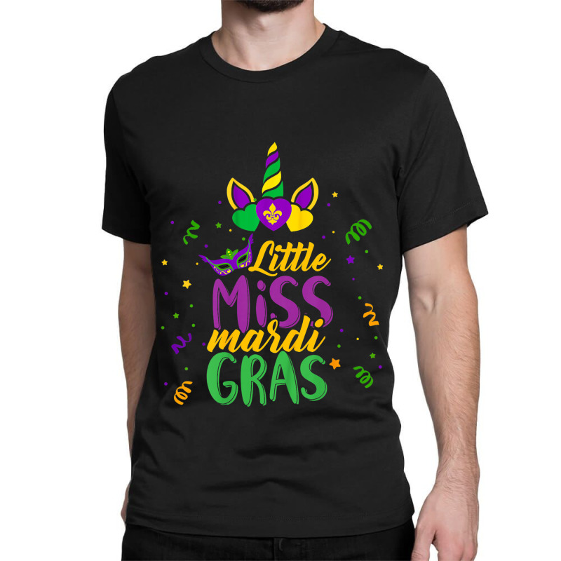 Funny Little Miss Mardi Gras Cute Mardi Gras Unico Classic T-shirt | Artistshot