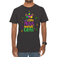 Funny Little Miss Mardi Gras Cute Mardi Gras Unico Vintage T-shirt | Artistshot