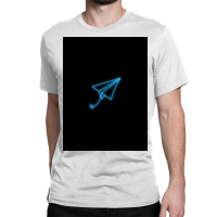 Neon  Paper Plane Classic T-shirt | Artistshot