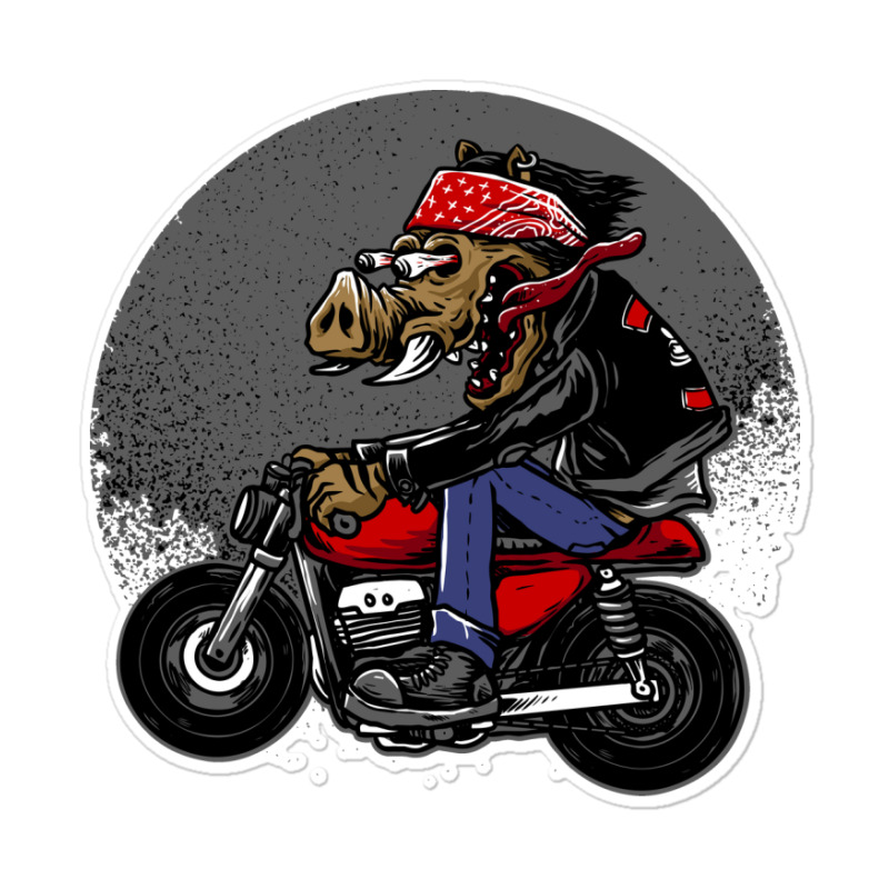 Hog Crazy Rider Sticker | Artistshot