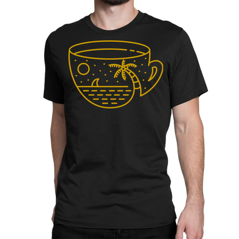 Coffee In Paradise Classic T-shirt by VEKTORKITA | Artistshot