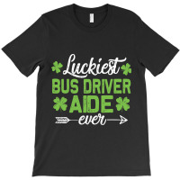 Funny Luckiest Bus Driver Ever Men Women St. Patri T-shirt | Artistshot