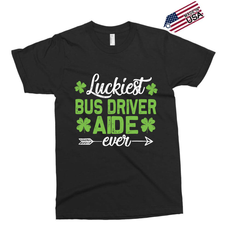 Funny Luckiest Bus Driver Ever Men Women St. Patri Exclusive T-shirt | Artistshot