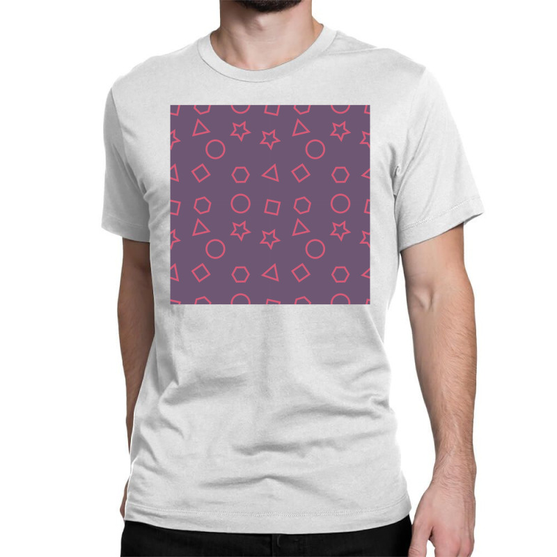 Basic Shapes Background Seamless Pattern Classic T-shirt | Artistshot