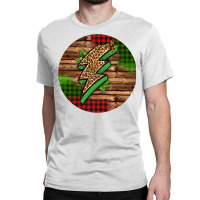 Leopard Lightning Bolt Christmas Classic T-shirt | Artistshot