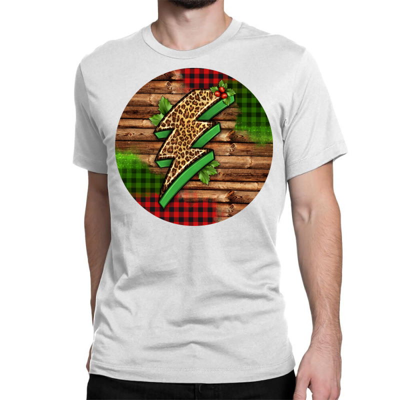 Leopard Lightning Bolt Christmas Classic T-shirt by Christmas Ornament Shop | Artistshot