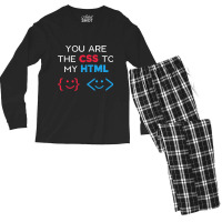 Funny Css Html Web Developer Programmer Nerd Geek  Men's Long Sleeve Pajama Set | Artistshot