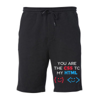 Funny Css Html Web Developer Programmer Nerd Geek  Fleece Short | Artistshot