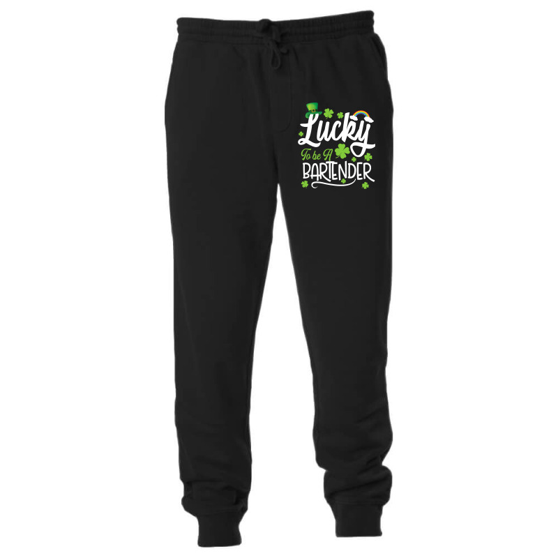 Funny Lucky To Be A Bartender Shamrock St Patricks Unisex Jogger by MalenyJanis | Artistshot