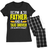 I Am A Father And A Taxi Driver Job Book Cab Graph Women's Pajamas Set | Artistshot