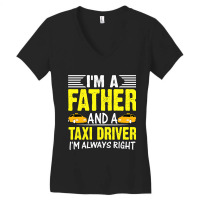 I Am A Father And A Taxi Driver Job Book Cab Graph Women's V-neck T-shirt | Artistshot