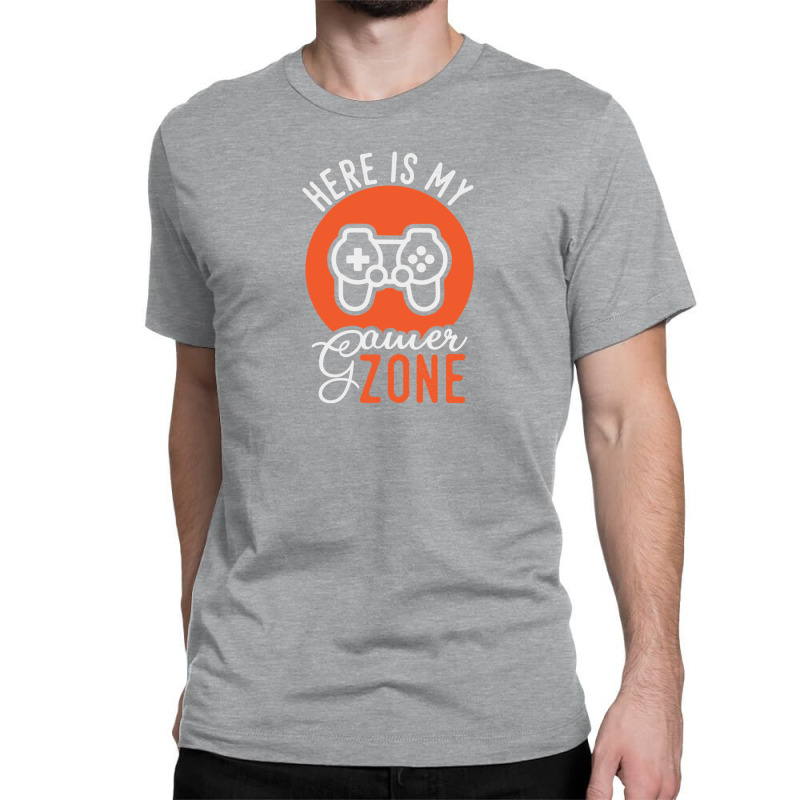 Here Is My Gamer Zone. Gaming Classic T-shirt by TinaPeterson | Artistshot