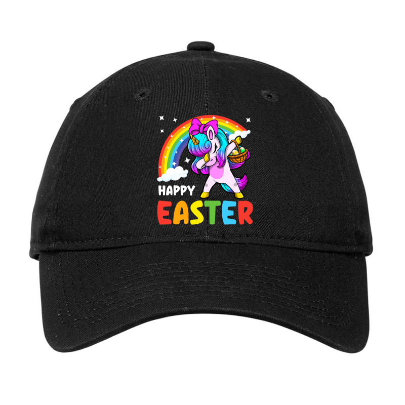 Happy Easter Magical Unicorn Squad Lenten Season H Adjustable Cap | Artistshot