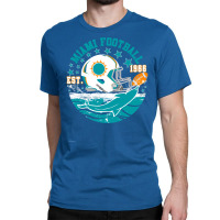 Miami Est 1966 Football Helmet Novelty Dolphin Sports 3 Classic T-shirt | Artistshot