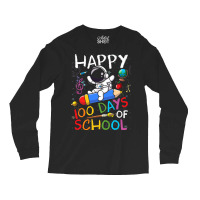 Happy 100 Days Of School Outer Astronaut Space Kid Long Sleeve Shirts | Artistshot