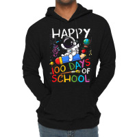 Happy 100 Days Of School Outer Astronaut Space Kid Lightweight Hoodie | Artistshot