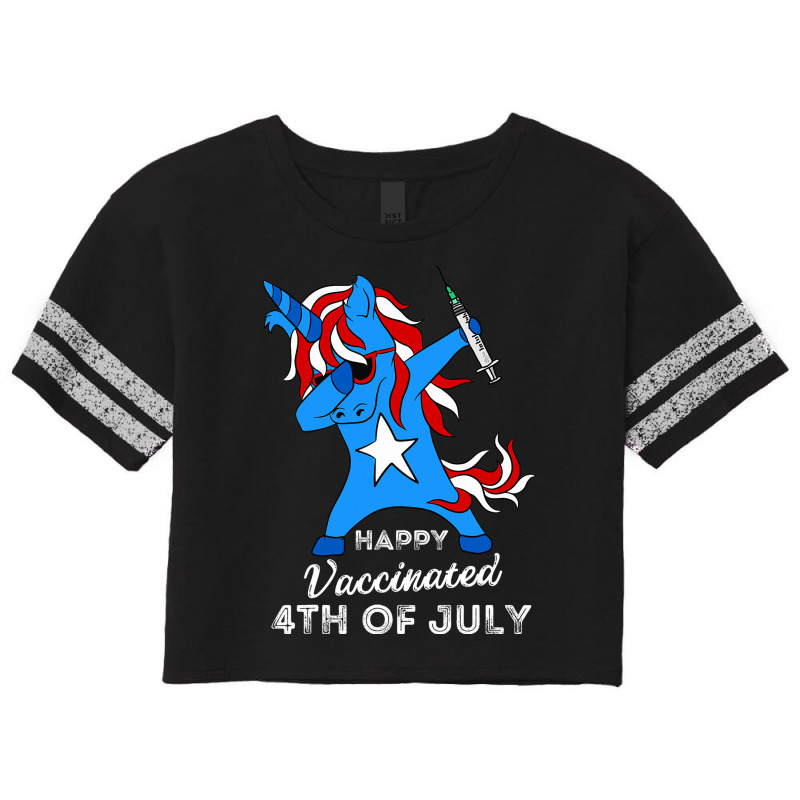 Happy Vaccinated 4th Of July Men Women Pro Vaccine Scorecard Crop Tee by ArabellMonk | Artistshot