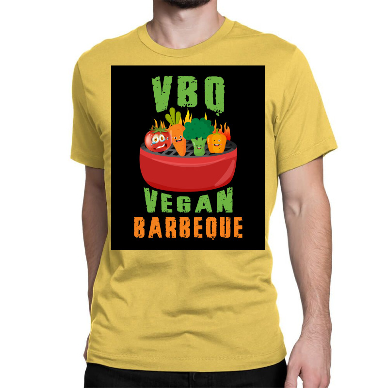 Funny Bbq Vegan Barbeque  Gift   Poster Classic T-shirt | Artistshot