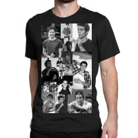 Dylan O&x27;brien Black And White Collage Poster Classic T-shirt | Artistshot