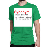 Funny Synonym Definition Poster Classic T-shirt | Artistshot