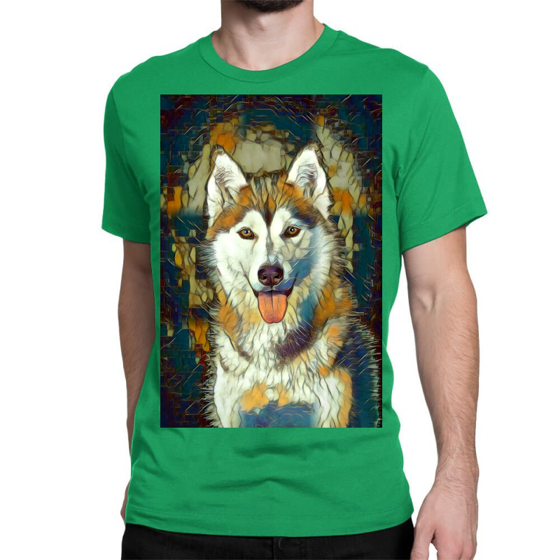 Husky Lover Poster Copy Classic T-shirt | Artistshot