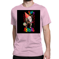 Party Animal Pig Design Poster Classic T-shirt | Artistshot