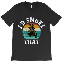 Funny Retro Bbq Party Smoker Chef Dad Gift Id Smok T-shirt | Artistshot