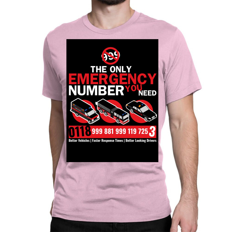 The All New Emergency Number Poster Copy Classic T-shirt | Artistshot