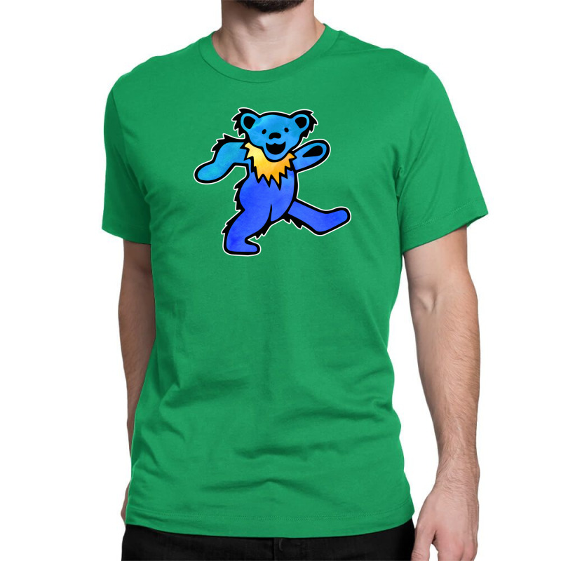 Blue Grateful Dancing Hippie Classic Rock Dead Bear Classic T-shirt | Artistshot