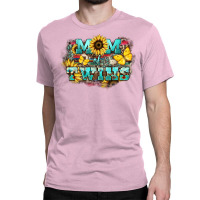 Mom Of Twins Sunflower Mothers Day Classic T-shirt | Artistshot