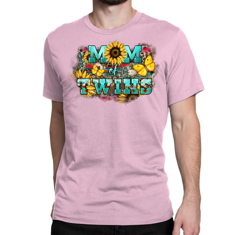 Mom Of Twins Sunflower Mothers Day Classic T-shirt | Artistshot