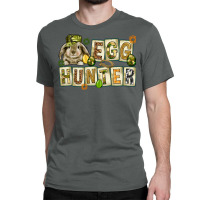 Egg Hunter With Plate Letters Easter Day Classic T-shirt | Artistshot