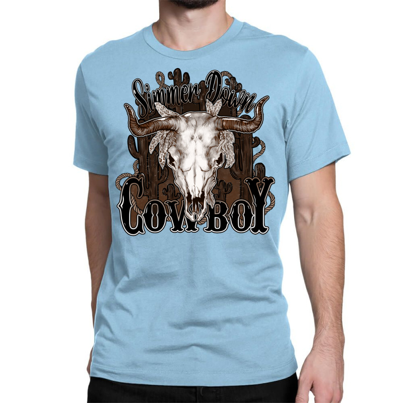 Simmer Down Cowboy Classic T-shirt | Artistshot