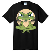 Frog And Frogs Yoga Meditation Meditate Statement  Basic T-shirt | Artistshot