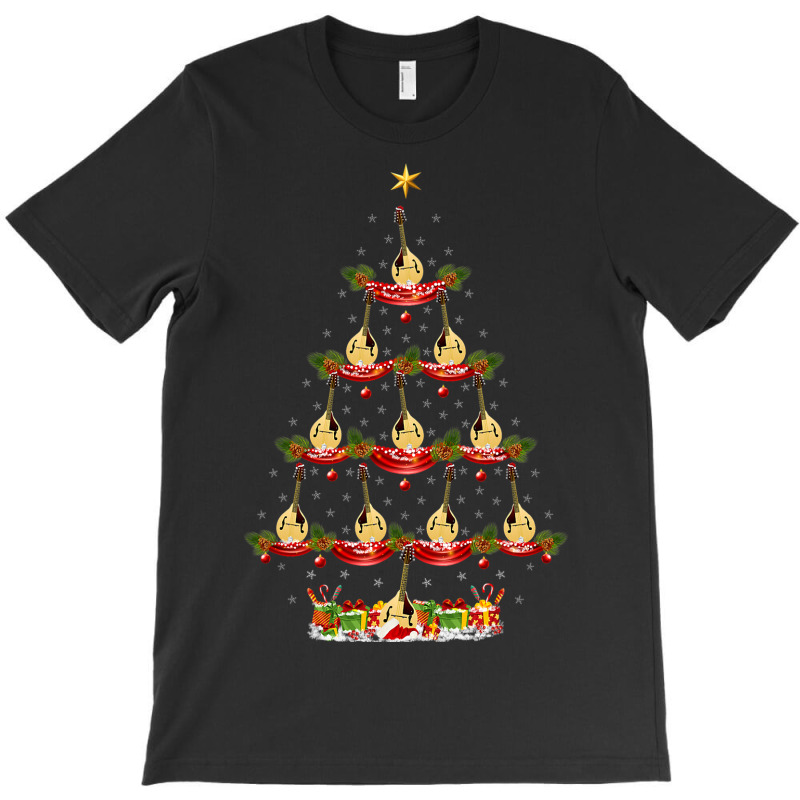 Funny Mandolin Music Xmas Lighting Mandolin Christ T-shirt | Artistshot