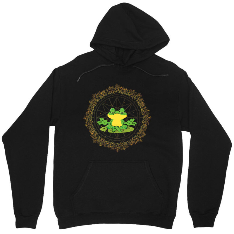 Frog Meditation Frog Men Yoga Yoga Lovers Yoga Unisex Hoodie | Artistshot