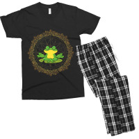 Frog Meditation Frog Men Yoga Yoga Lovers Yoga Men's T-shirt Pajama Set | Artistshot