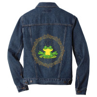 Frog Meditation Frog Men Yoga Yoga Lovers Yoga Men Denim Jacket | Artistshot