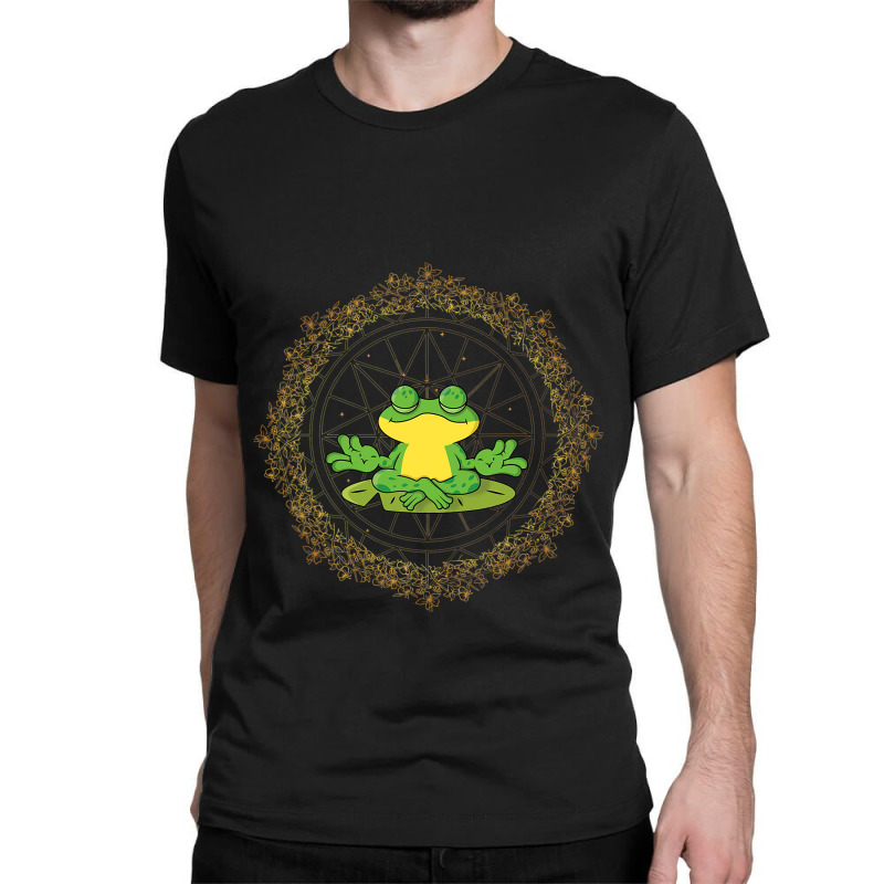 Frog Meditation Frog Men Yoga Yoga Lovers Yoga Classic T-shirt | Artistshot