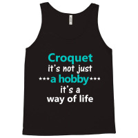 Funny Croquet Game Hobby Sport Picnic Backyard Par Tank Top | Artistshot