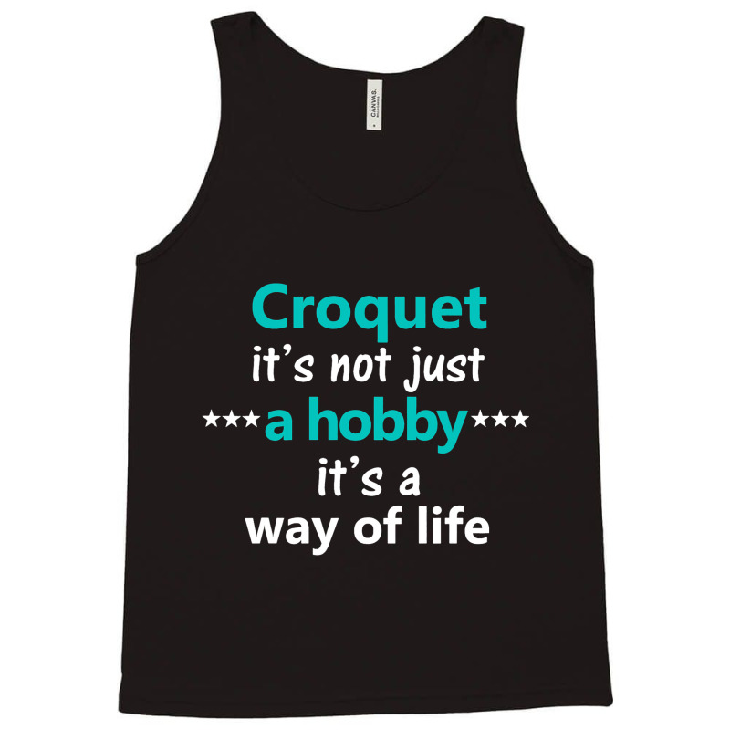 Funny Croquet Game Hobby Sport Picnic Backyard Par Tank Top | Artistshot