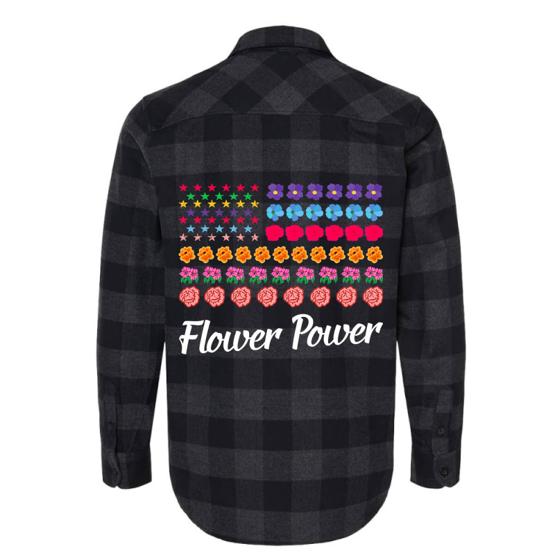 Flower Power American Flag Florist Gardener Plant  Flannel Shirt | Artistshot