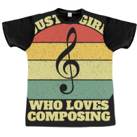 Womens Just A Girl Who Loves Composing Graphic T-shirt | Artistshot