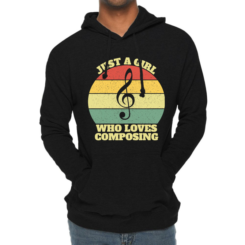 Womens Just A Girl Who Loves Composing Lightweight Hoodie | Artistshot