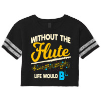 Flute Player Musical Woodwind Instrument Music Ins Scorecard Crop Tee | Artistshot