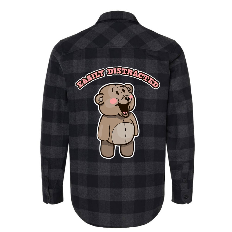 Easily Distracted By Mandolin Player Funny Cute Be Flannel Shirt | Artistshot