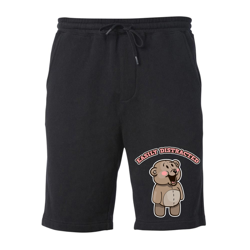 Easily Distracted By Mandolin Player Funny Cute Be Fleece Short | Artistshot