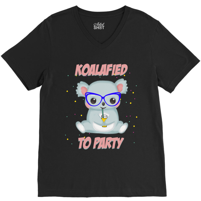 Funny Cute Koala Bear Zoo Animal Gift Australia Ko V-neck Tee | Artistshot