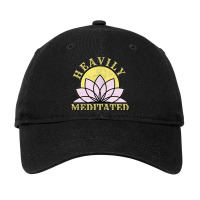 Funny Heavily Meditated Yoga Meditation Men Women  Adjustable Cap | Artistshot