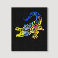 Crocodile Lover T  Shirtcrocodile Aligator With Beutiful Gift Idea T Portrait Canvas Print | Artistshot